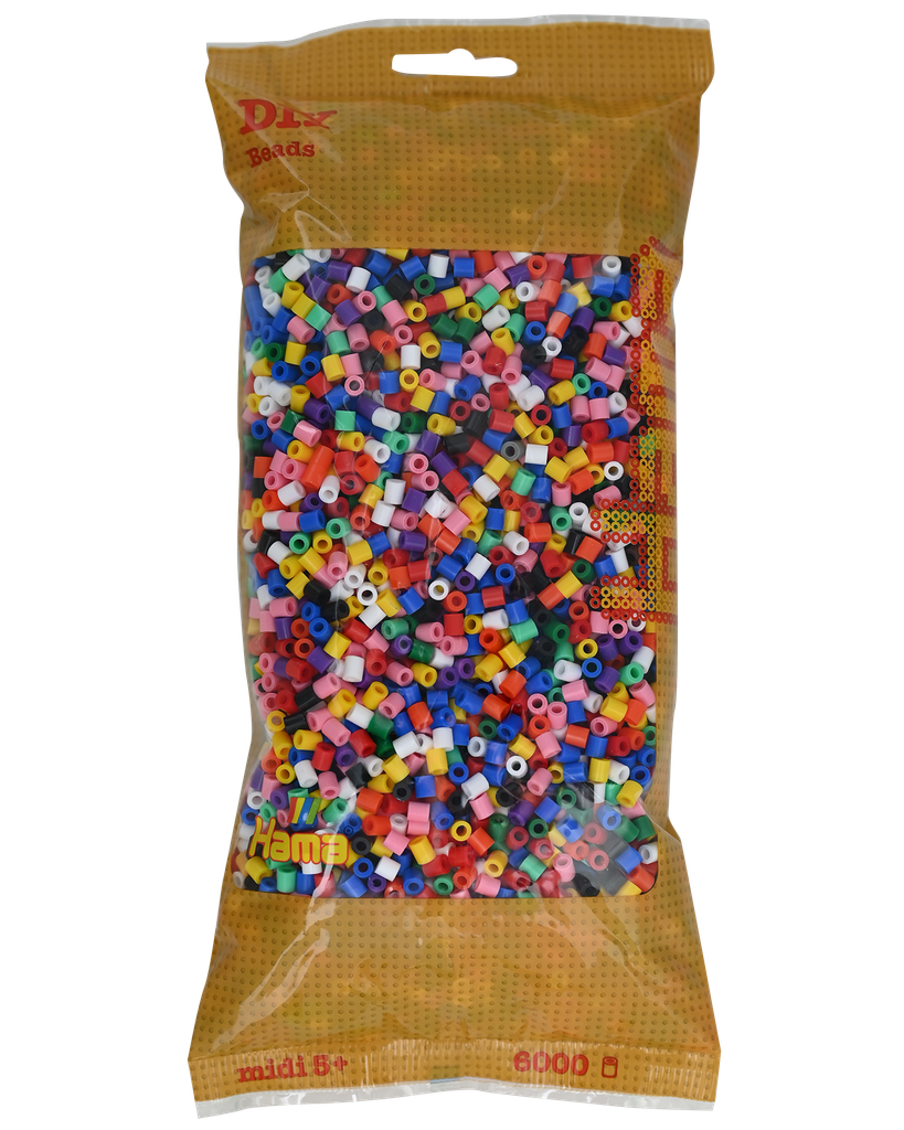 Hama midi mix 00 (10 colores) 6000 piezas