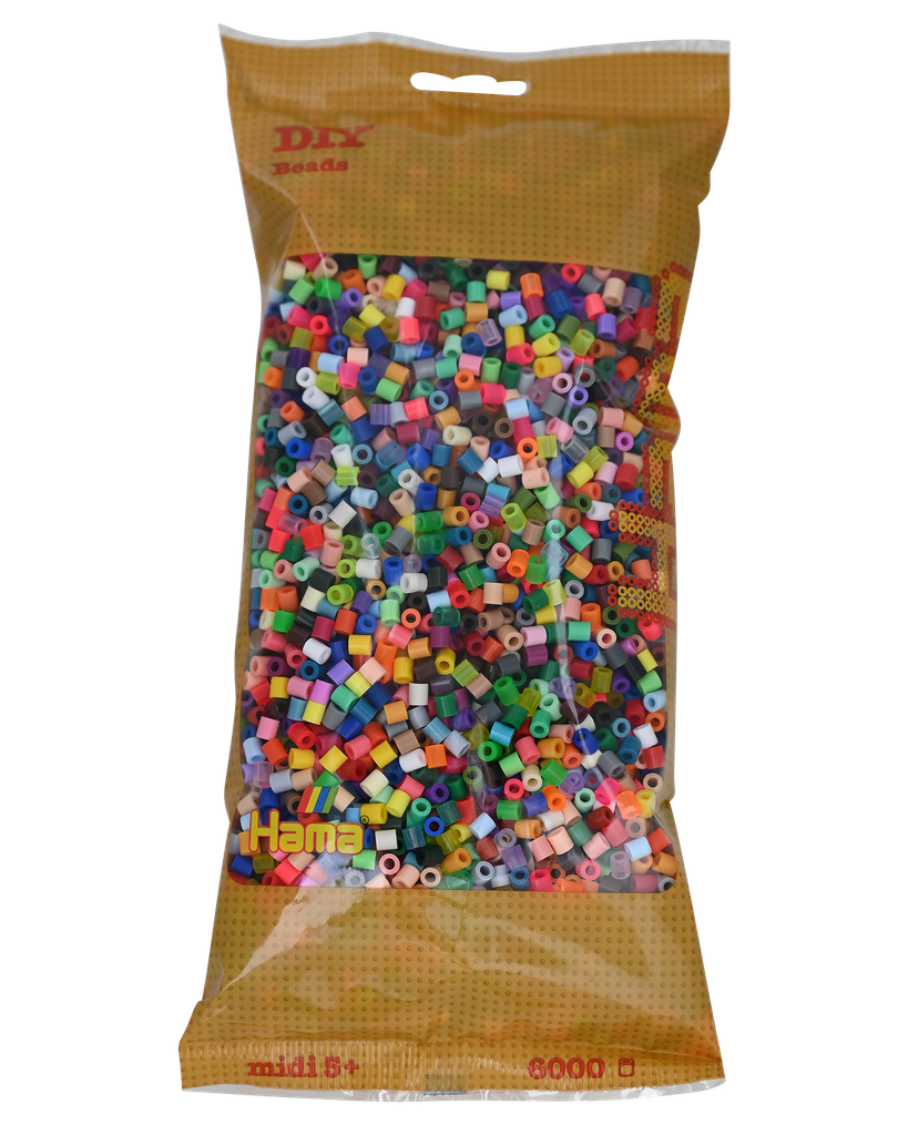 Hama midi mix 68 (50 colores) 6000 piezas