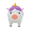 Biggys - Piggy Bank Unicornio blanco