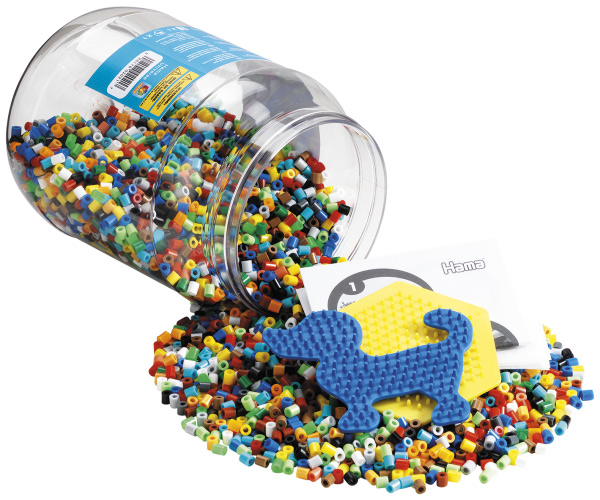 Bote 7.000 beads y 2 placas/pegboards (nº 2021)