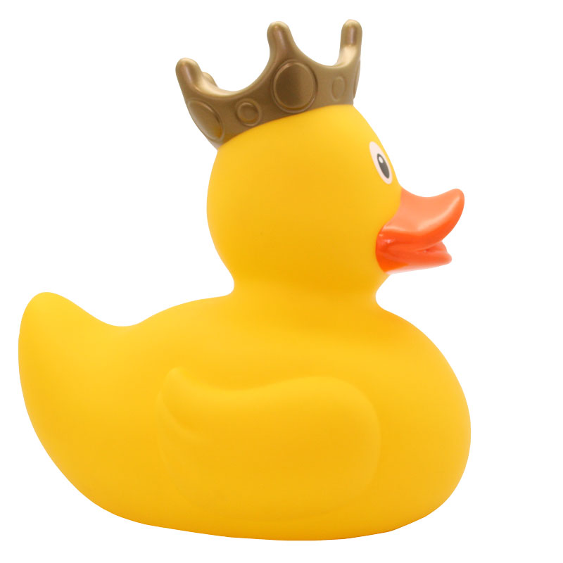 Pato XXL amarillo con corona