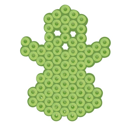 Blister 300 beads brilla en la oscuridad + placa hexagonal pequeña + papel de planchado 