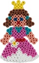 Blister 450 beads color + placa Placa princesa pequeña color rosa pastel + papel de planchado