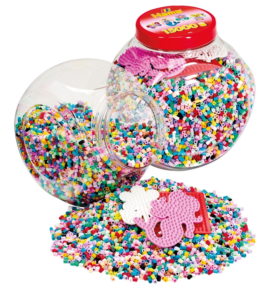 Bote 15.000 beads y 3 placas/pegboards (2066)