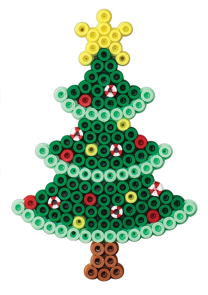 Blister 450 beads color + placa árbol de Navidad + papel de planchado