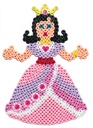 Blister 1100 beads + placa princesa color rosa pastel + papel