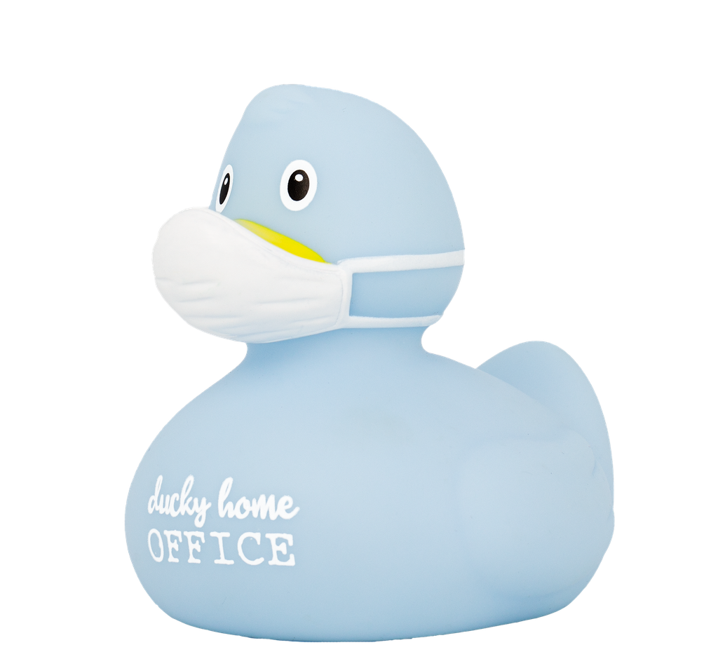 Pato Corona azul &quot;ducky home office&quot;