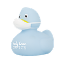 Pato Corona azul &quot;ducky home office&quot;