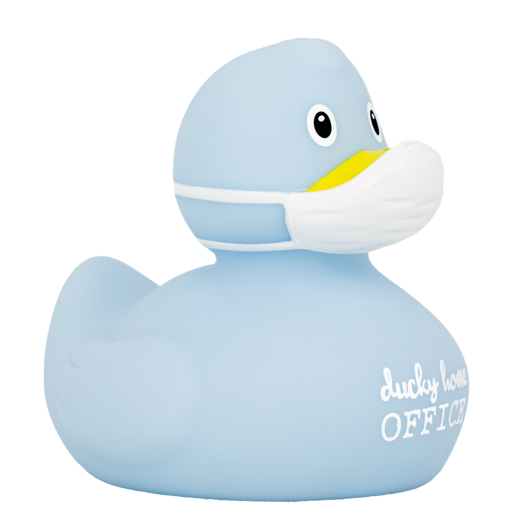 Pato Corona azul &quot;ducky home office&quot;