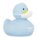 Pato Corona azul &quot;ducky home office&quot;