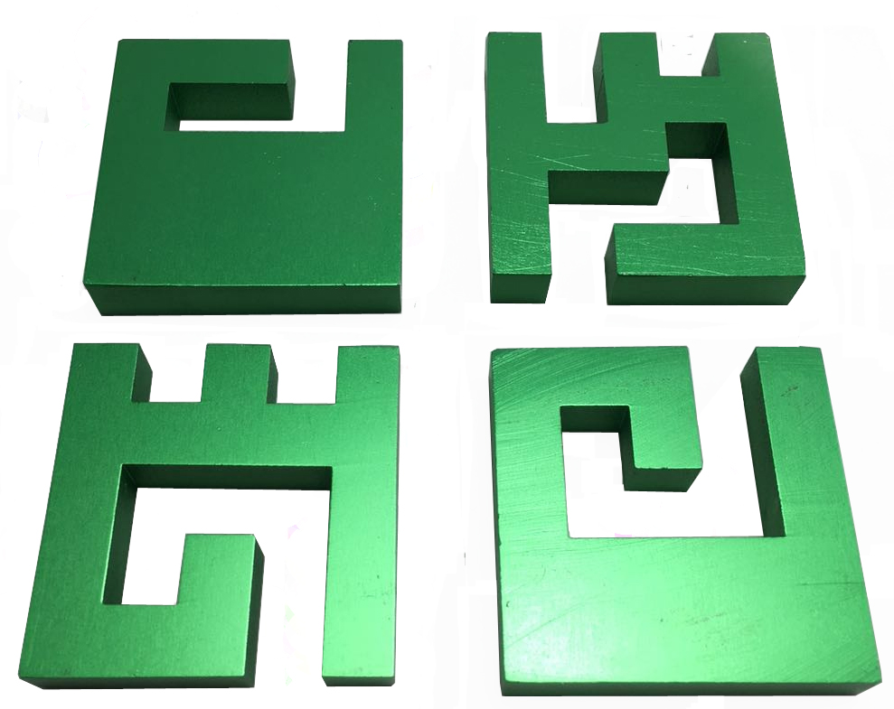 Hashtag Metal Puzzle en lata (verde)