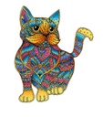 E2D Puzzle Arcoiris en madera - Gato