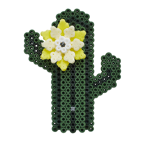 Kit Hama Beads Midi Hama Art : Cactus y flores