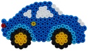 Blister Hama Beads Midi 1100 beads + placas coche y muñeca dinosaurio + papel