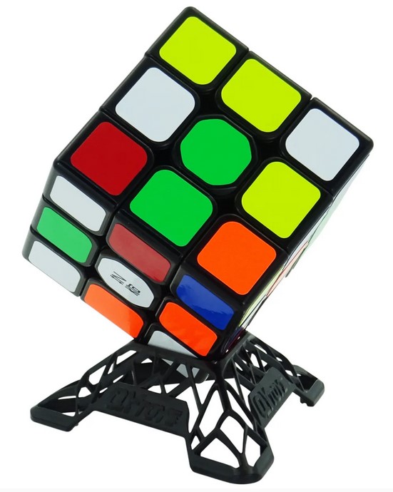 Soporte Qiyi para cubo de Rubik color amarillo