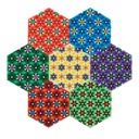 Caja de plástico Mosaico Mini - Hexagonal