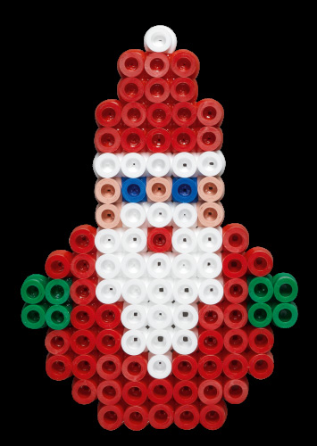 Set Maxi beads y pegboards con caja de plástico - HAMA Bead Therapy Navidad/Pascua