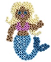 Blister Hama Beads Midi 450 beads + placa sirena + papel de planchado