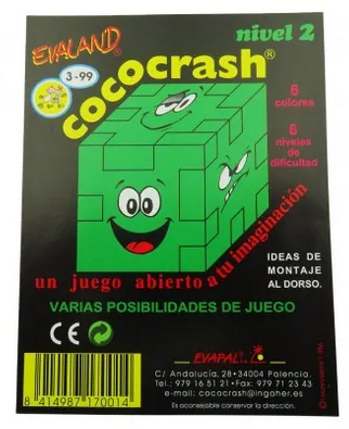 Cococrash rompecabezas de goma eva Nivel 2 Verde