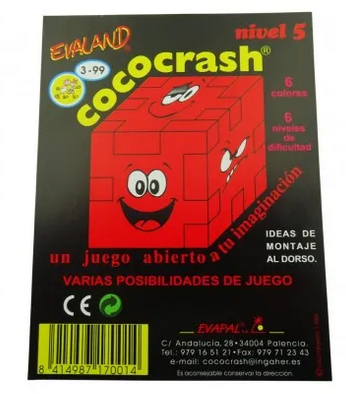 Cococrash rompecabezas de goma eva Nivel 5 Rojo