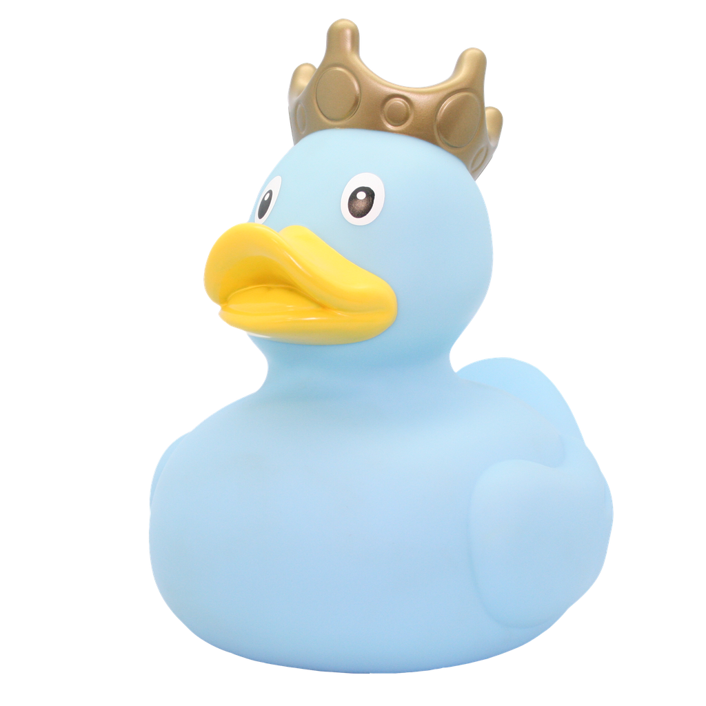 Pato XXL azul con corona