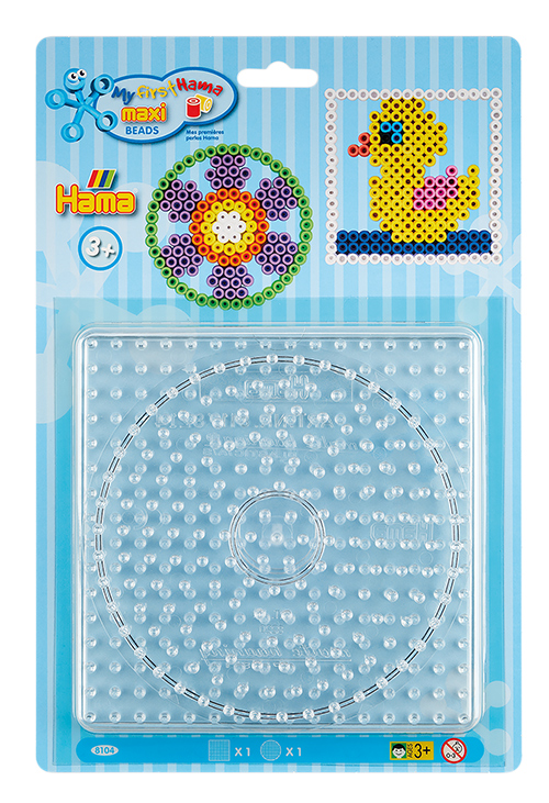 Blister Hama Beads Maxi Placa / Pegboard cuadrada y circular