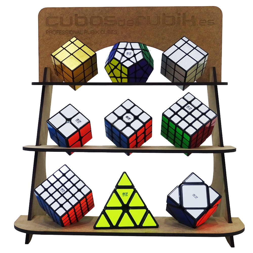 Expositor Cubos de Rubik con 23 productos