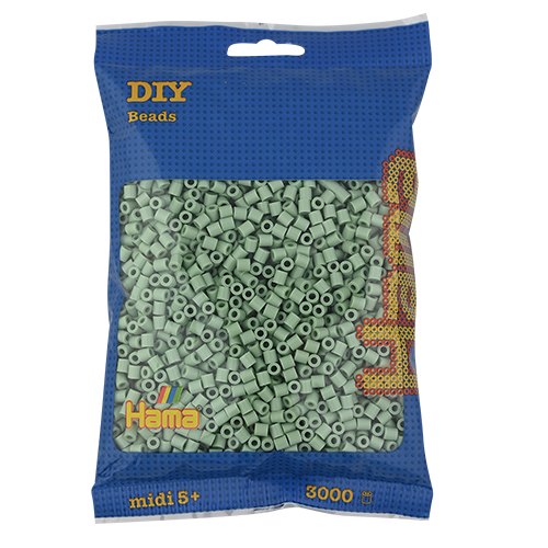 Hama midi verde eucalipto 3000 piezas