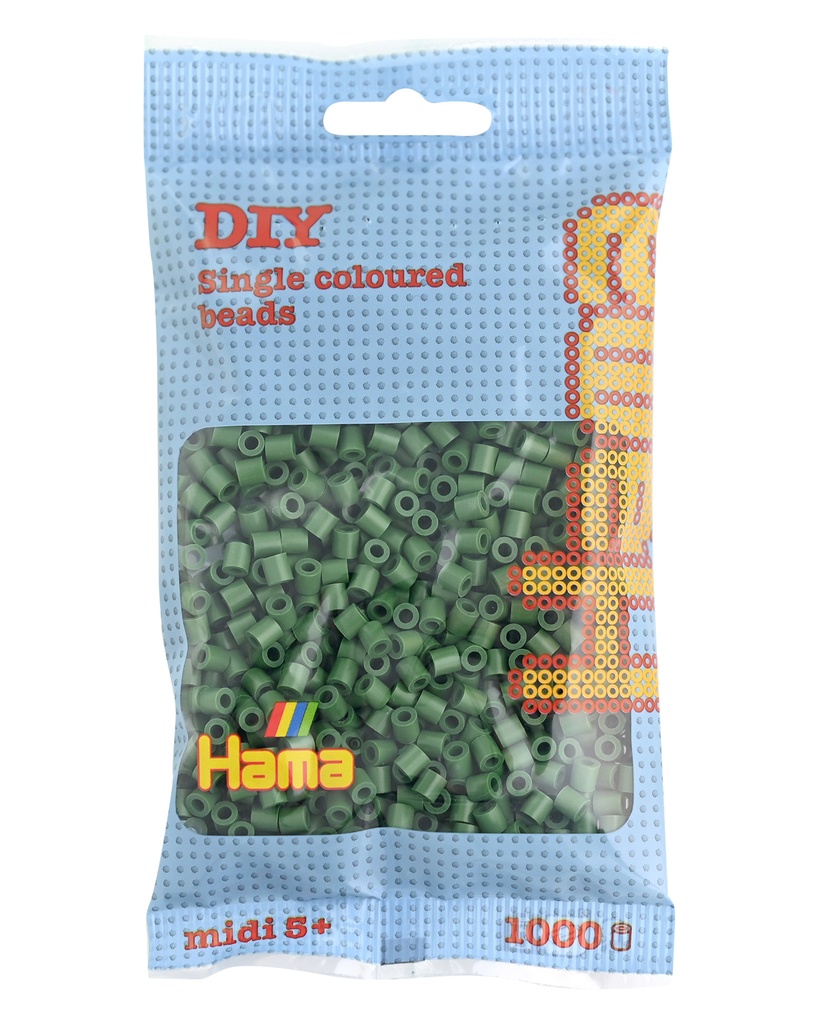Hama midi verde bosque 1000 piezas