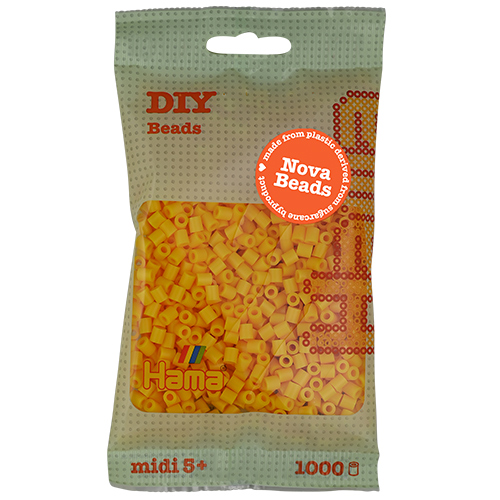 Hama midi Nova beads amarillo 1000 piezas