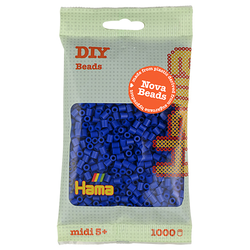 Hama midi Nova beads azul 1000 piezas