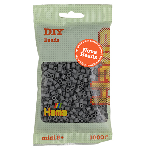 Hama midi Nova beads gris 1000 piezas