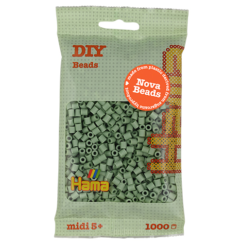 Hama midi Nova beads verde eucalipto 1000 piezas