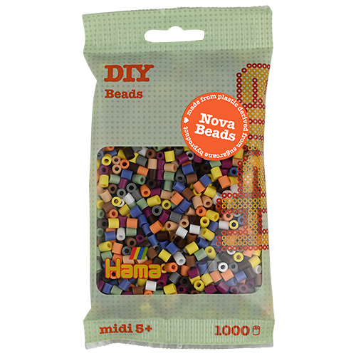 Hama midi Nova beads mix 197 (10 colores) 1000 piezas