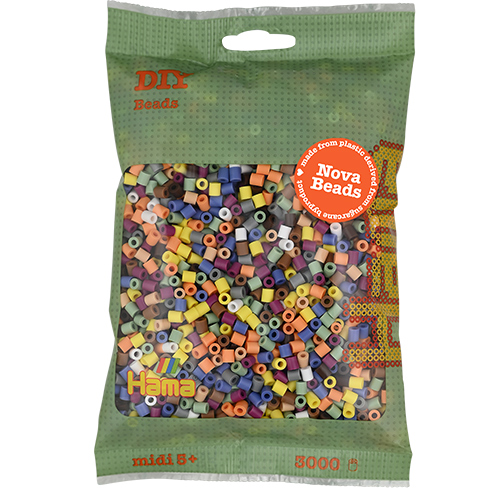 Hama midi Nova beads mix 197 (10 colores) 3000 piezas