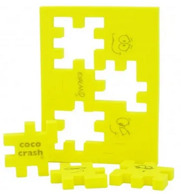 Cococrash rompecabezas de goma eva Nivel 3 Amarillo