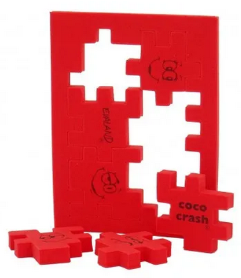 Cococrash rompecabezas de goma eva Nivel 5 Rojo