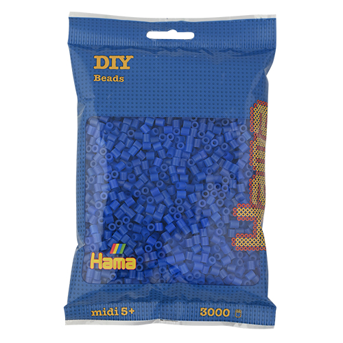 Hama midi azul neón 3000 piezas