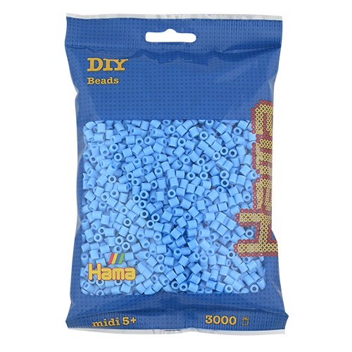 Hama midi azul pastel 3000 piezas