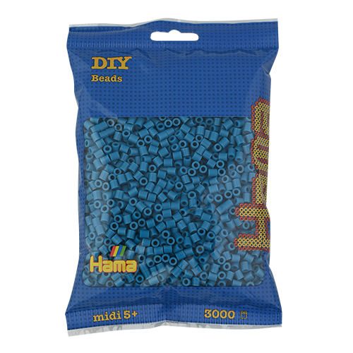 Hama midi azul petróleo 3000 piezas