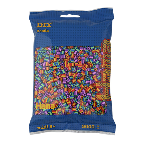 Hama midi mix 92 (3 bicolor) 3000 piezas