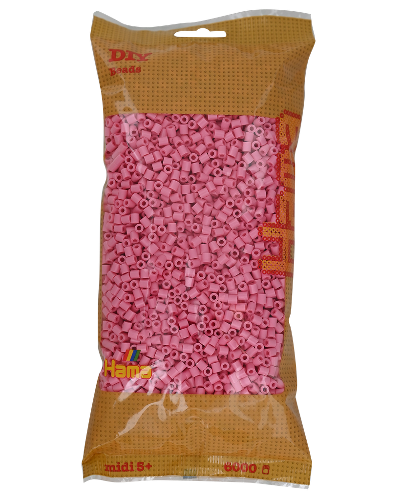 Hama midi rosa 6000 piezas