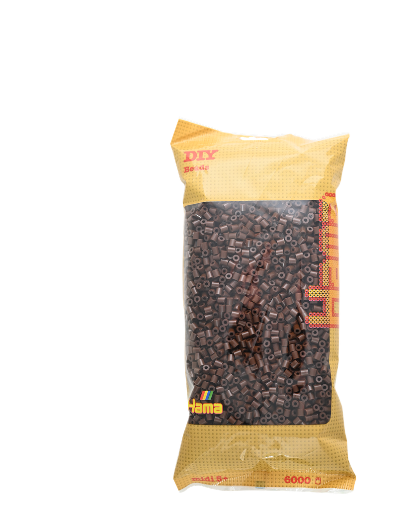 Hama midi marrón 6000 piezas