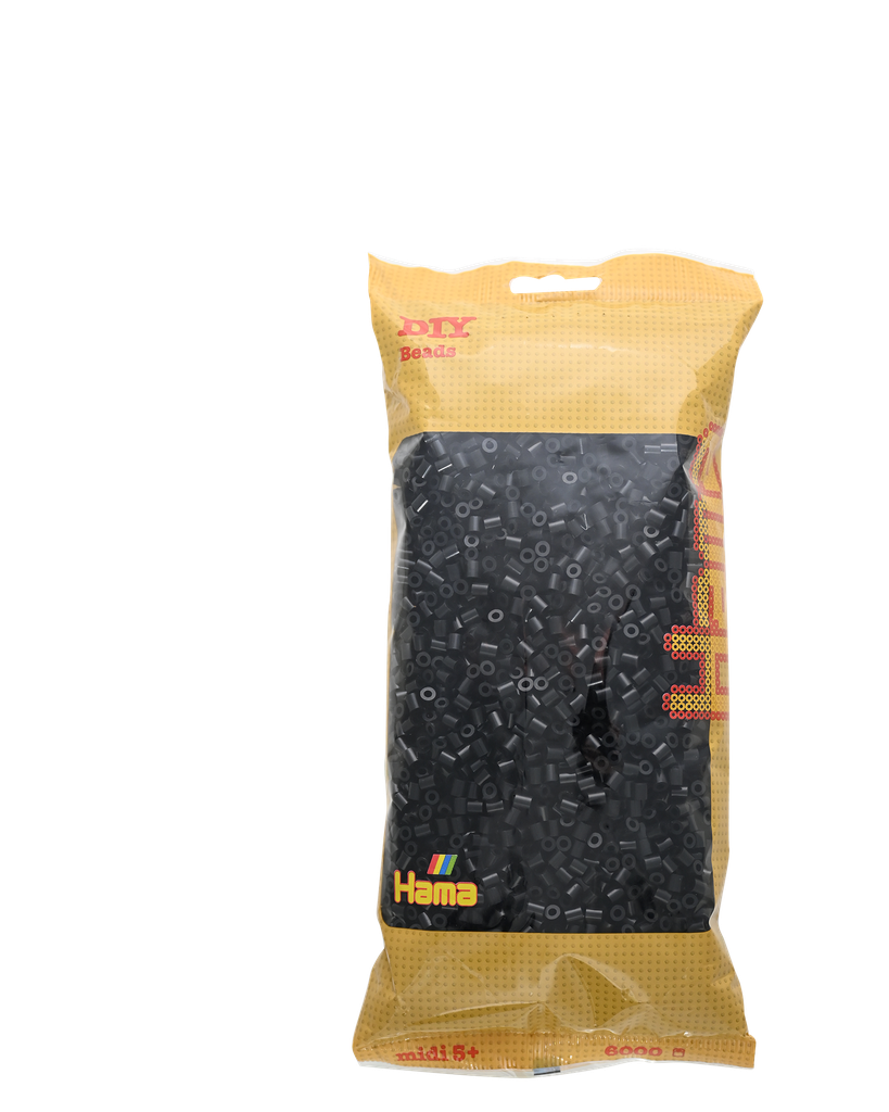 Hama midi negro 6000 piezas