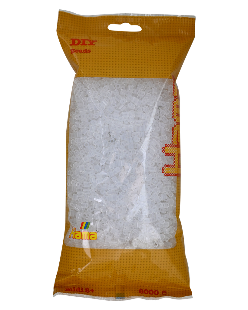 Hama midi translúcido 6000 piezas