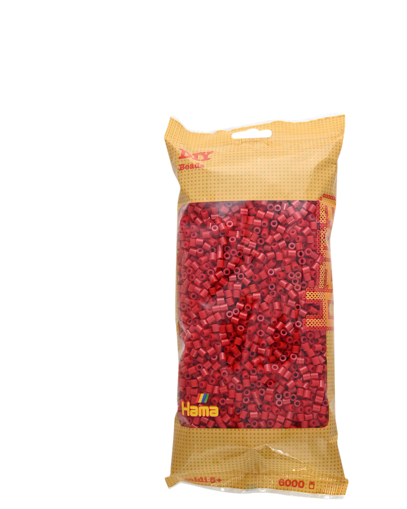 Hama midi rojo oscuro / rojo Navidad 6000 piezas