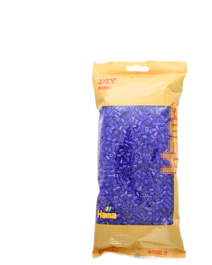 Hama midi violeta translúcido 6000 piezas