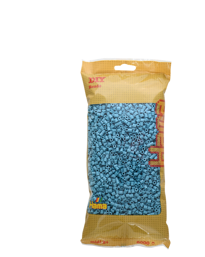 Hama midi turquesa 6000 piezas