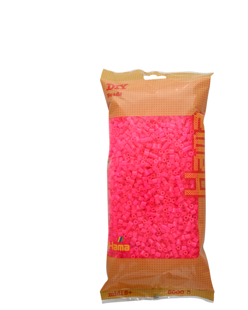 Hama midi fucsia neón 6000 piezas