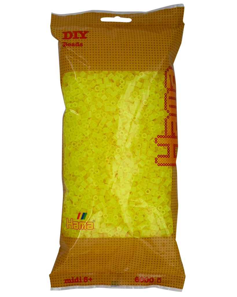 Hama midi amarillo neón 6000 piezas